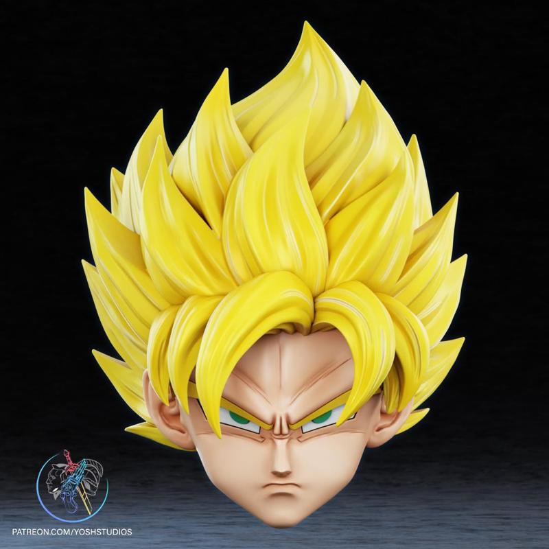 Saiyan Helmet 3D Printer STL File