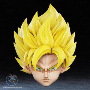 Saiyan Helmet 3D Printer STL File