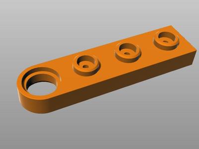 Kart modification: B-014-E 1x4 Technic tile single hole beam tile modification