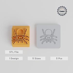 Spider Stamp Tile Collection, 5 Motif Sizes for Clay, Cookies & Fondant PRODUCT_5630