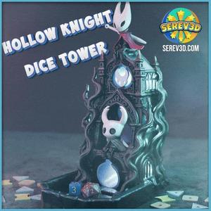 Hollow Knight Dice Tower - Book Nook, Shelf Buddies & Keychains STL/3MF, No Supports 3D Print