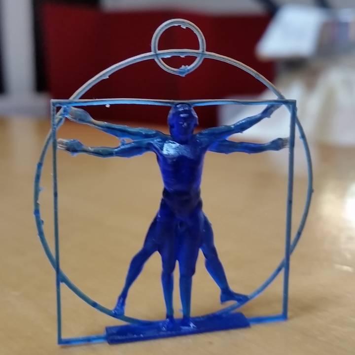 Vitruvian Man Pendant – 3D Printable Jewelry Inspired by Leonardo da Vinci