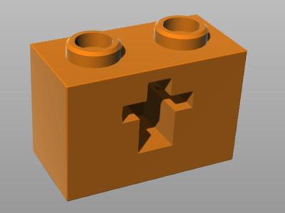 Kart Modifier: A-012-B 1x2 Technic Brick Optical Axis Mount Mod