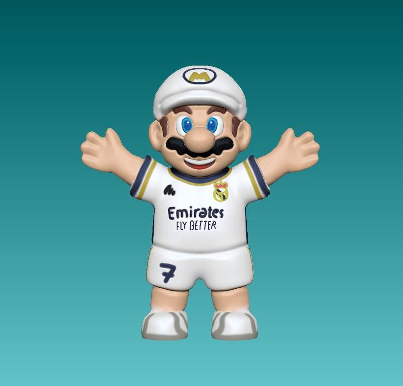 super mario in real madrid or any football attire