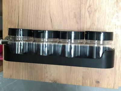 Spice rack for kitchen cabinet