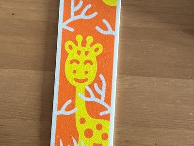 giraffe bookmark