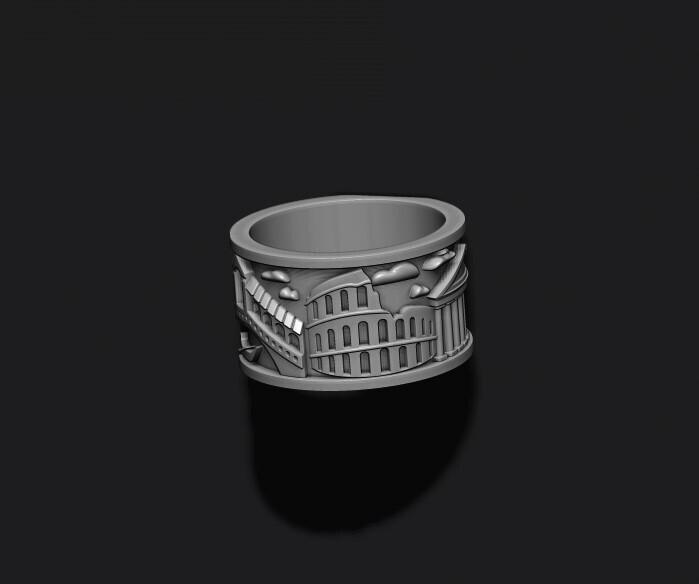 Italy ring 3D print model