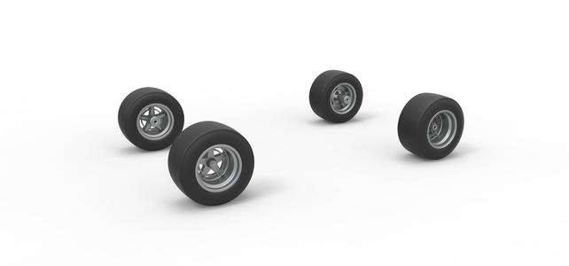Wheel Set of 350 Supermodified Scale 1:25