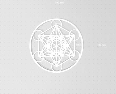 Metatron's Cube, Sacred Geometry Stencil, Wall Art
