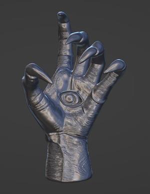 Witchy Hand with Eye – Stylized Long Nails
