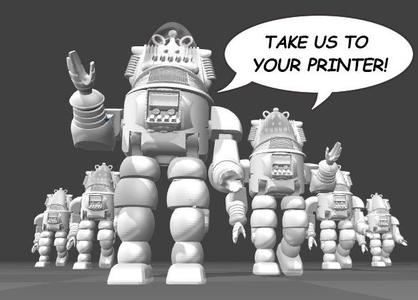 Articulated Robby the Robot Toy