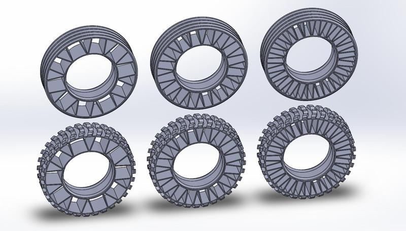 Printed truck: Tyres