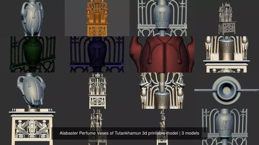 Alabaster Perfume Vases of Tutankhamun 3d printable model 3D Model Collection