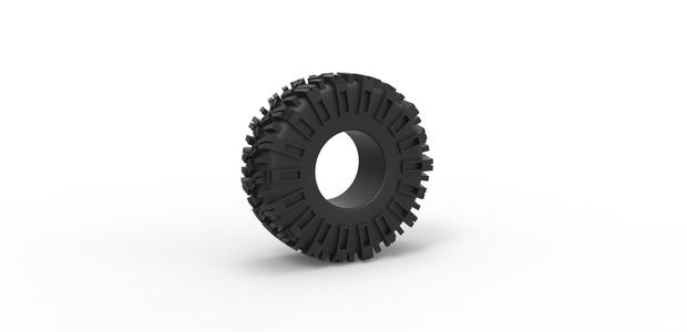 Diecast rock bouncer tire Scale 1 to 25