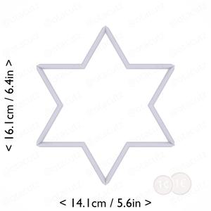 Hexagram Cookie Cutter 6in / 15.2cm