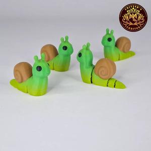 Flexi Mini Snail No support Print in Place Articulated