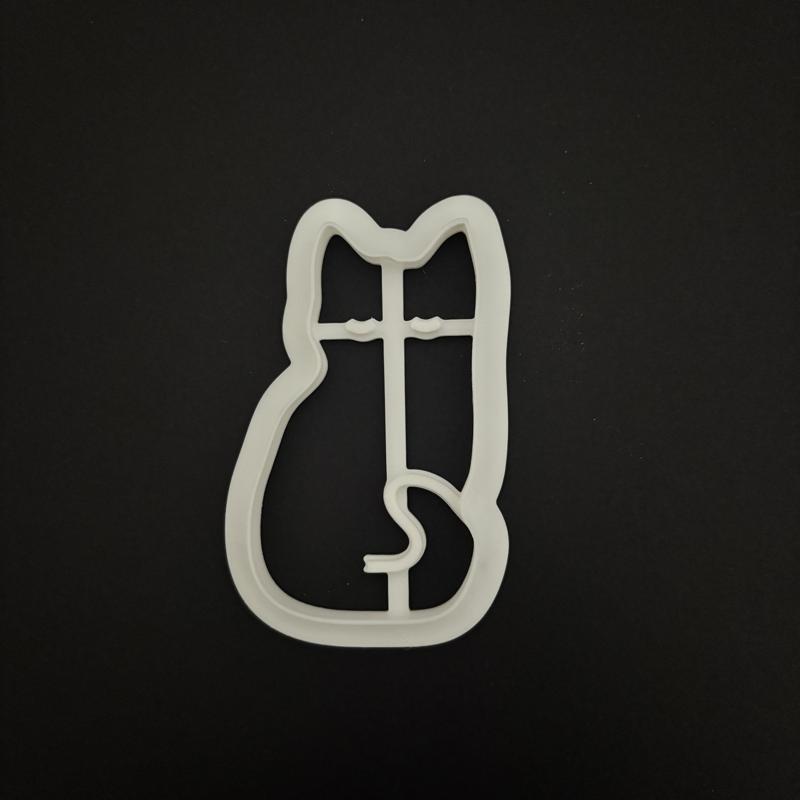 Cat 2 Cookie Cutter – STL for Cookies, Fondant & Polymer Clay