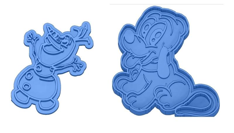 Biscuit Moulds - Disney - Princess - Mickey - Dingo - Bambi - The Lion King - Pinocchio - Pluto - Frozen - Dumbo - Cookie cutter - Cookie Cutter
