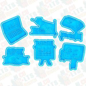 Business cookie cutter set of 6 *