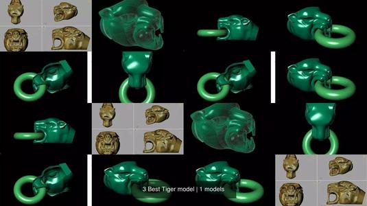 3 Best Tiger model 3D Model Collection