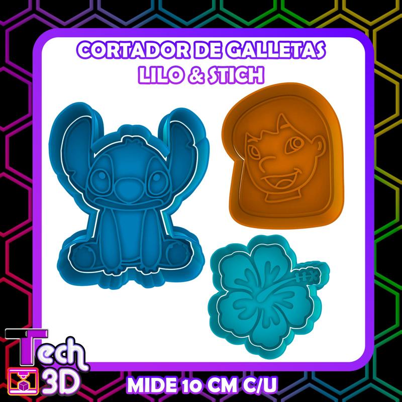LILO Y STICH SET DE CORTADORES / COOKIE CUTTER SET LILO AND STICH