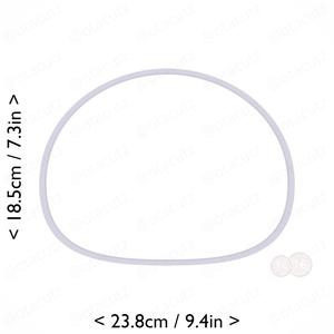 Mochi Cookie Cutter 9in / 22.9cm