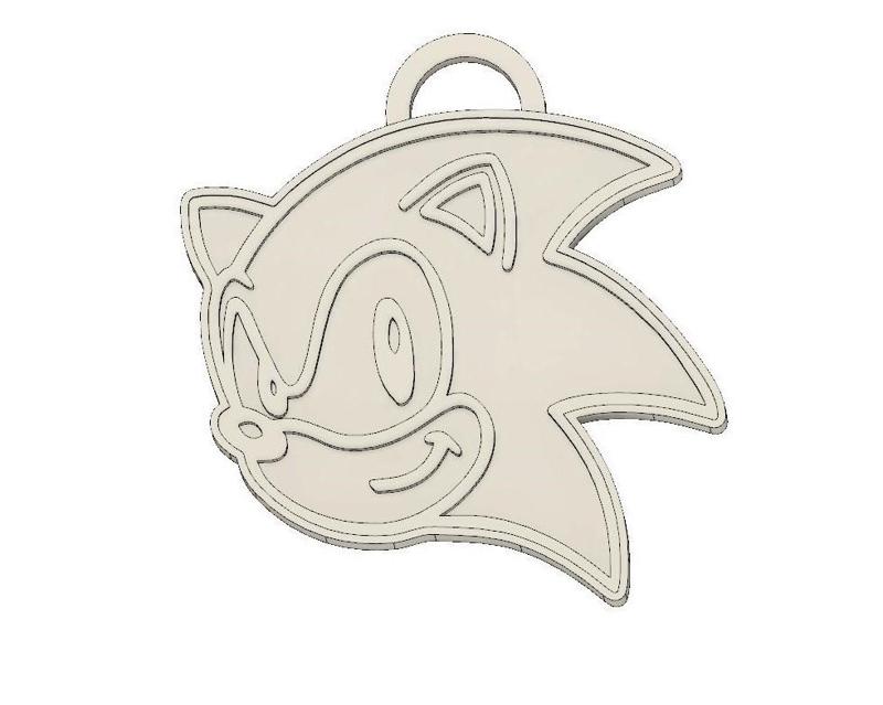SONIC FACE KEY RING