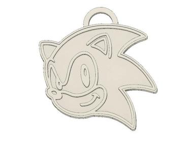 SONIC FACE KEY RING