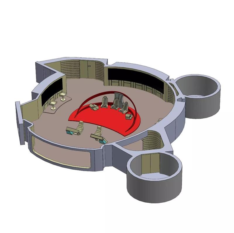 Star Trek USS Odyssey Bridge Complete Diorama