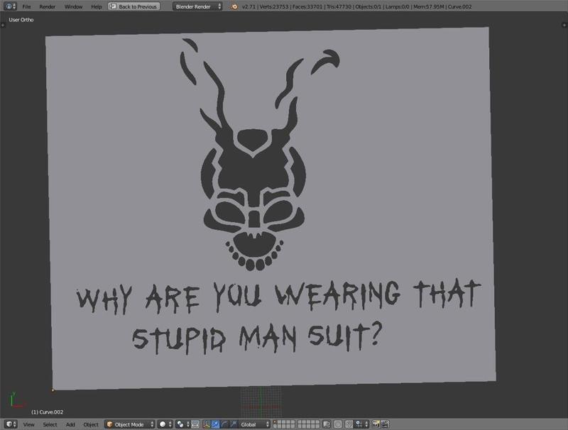 Donnie Darko Stencil