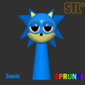 Sprunki 3D Incredibox Sonic Sprunki STL 3D Character Fanart