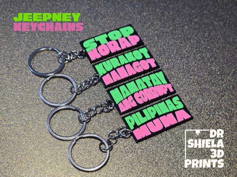 JEEPNEY KEYCHAINS ANTI-KORAP