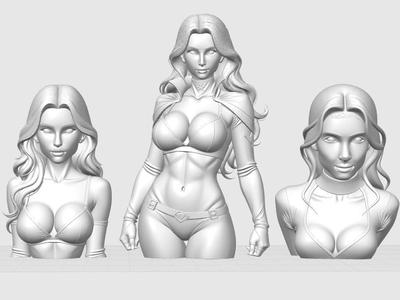 “Sable Siren” – Fantasy Female Character Model