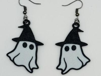Witch Hat Ghost Earrings
