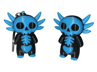 Halloween Spooky Axo - Keychain
