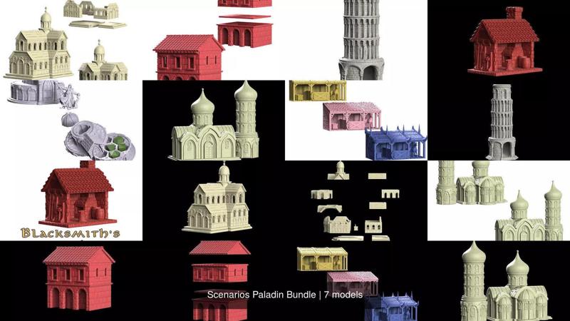 Scenarios Paladin Bundle 3D Model Collection