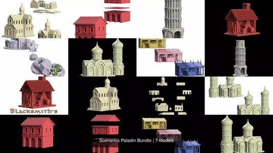 Scenarios Paladin Bundle 3D Model Collection