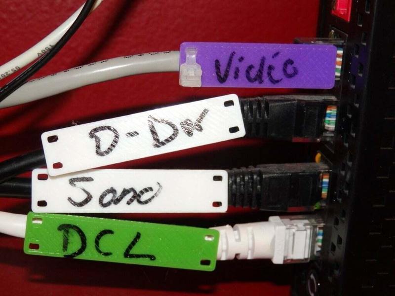 RJ45 mark label / Etiquette repere RJ45