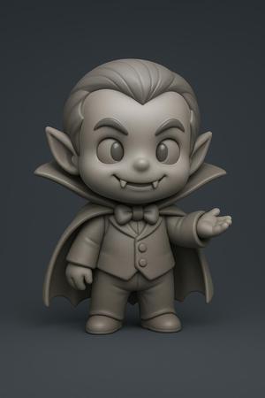 Cute Vampire Figurine – Halloween STL