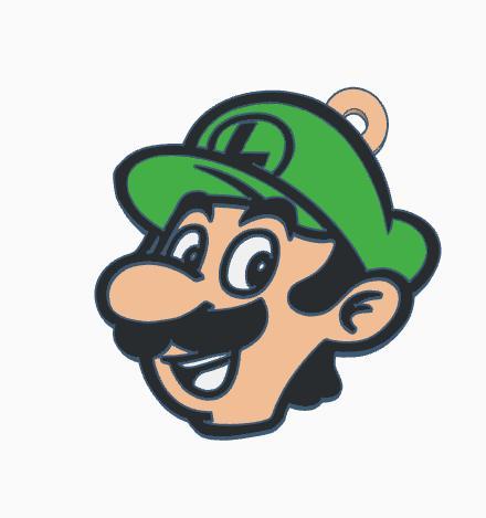 LUIGI MARIO BROS KEY CHAIN