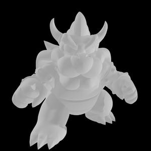 MARIO BOWSER STATUE 10