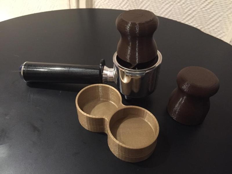 Coffee tamper and coffee grounds remover for DeLonghi ECP