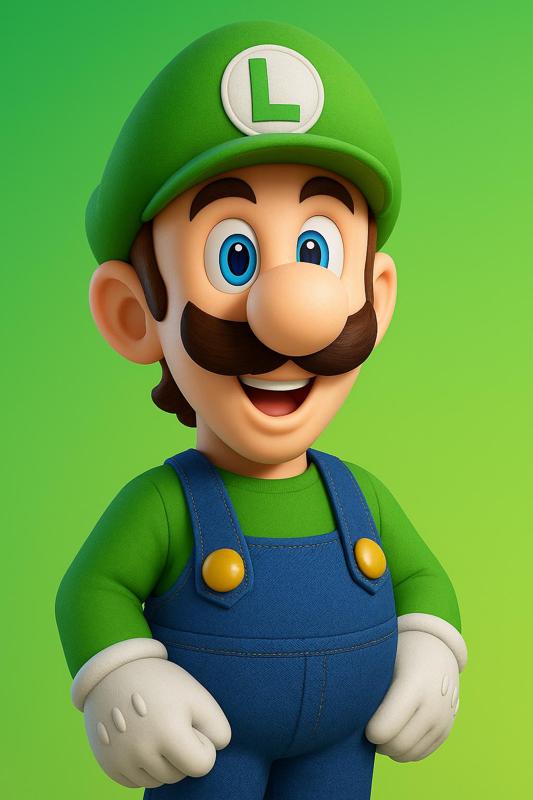 Luigi Printable figure