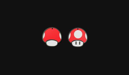 Mario Pet ID Tag, Customize Dog Tags, Pet Accessories, Things for Pets, Personalized Dog Tag, Mushrooms, Video Games, Luigi