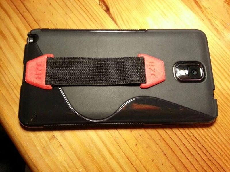 Note 3 elastic hand holder. Soporte elastico de mano para movil.