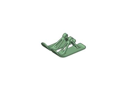 Ski for vehicles with 12mm mount