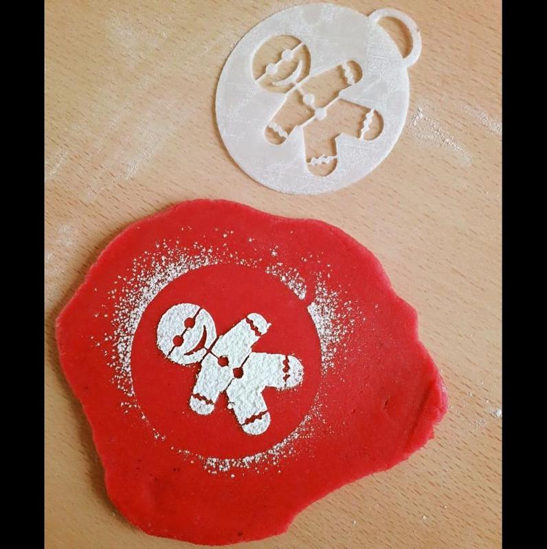 STENCIL gingerbread man - COFFEE, DECORATION, COOKIES, CAKES