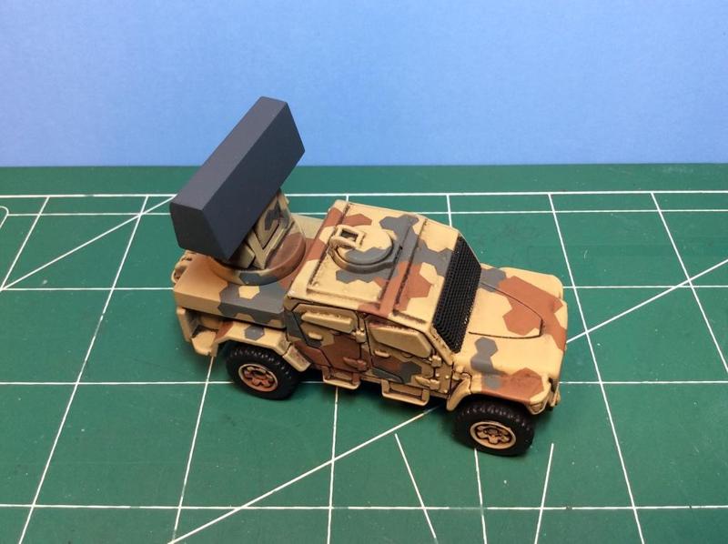 Acquisition Radar for Matchbox MXT toy truck 