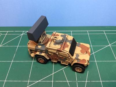 Acquisition Radar for Matchbox MXT toy truck 