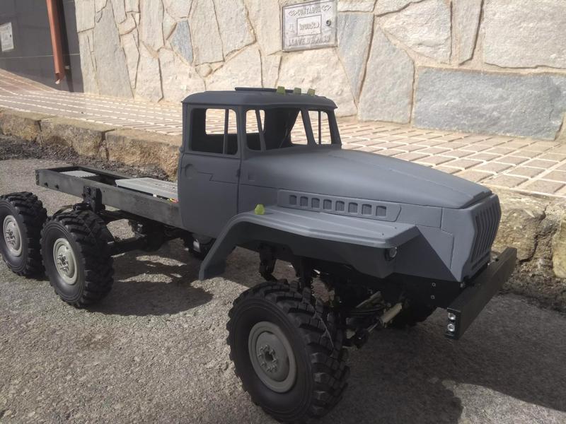 Crawler chasis 6x6 Ural rc truck